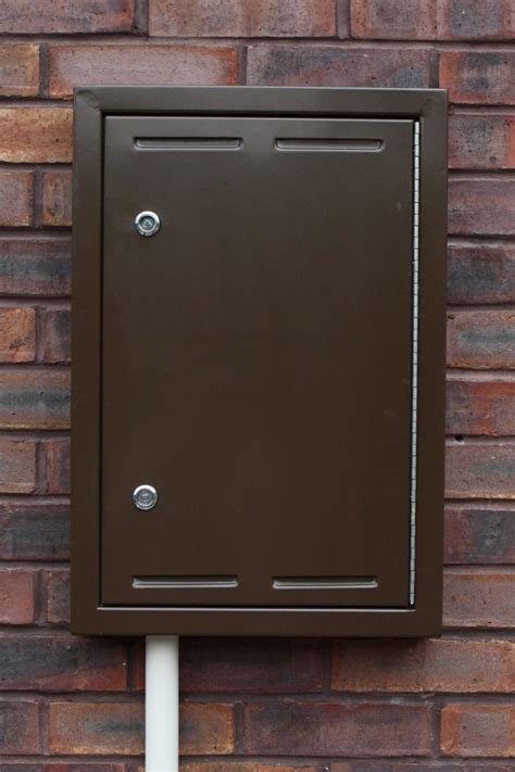 brown electric meter box|brown meter box lid.